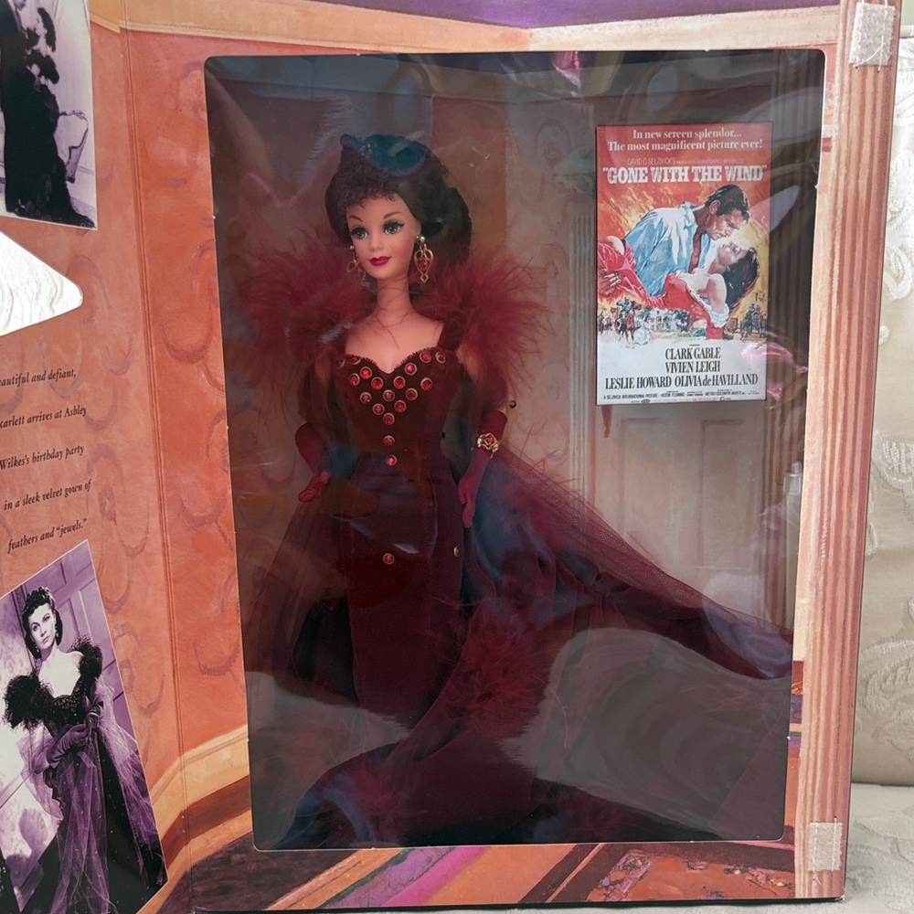 Elegant Red Gown Doll